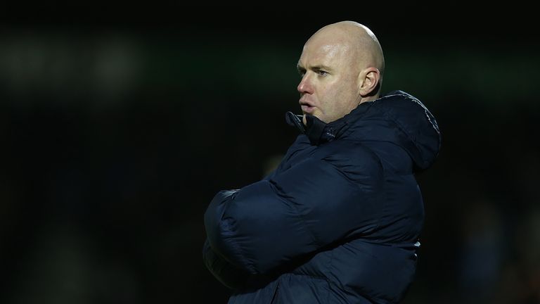 Northampton Town manager Rob Page looks on during the Sky Bet League One match between Northampton Town and Bradford City