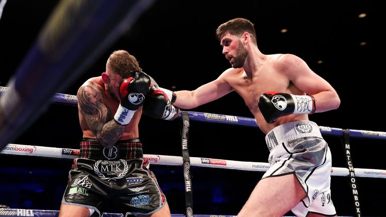BATTLE ON THE MERSEY
ECHO ARENA,LIVERPOOL
PIC;LAWRENCE LUSTIG
British and Commonwealth Super-Middleweight Championships
ROCKY FIELDING v DAVID BROPHY