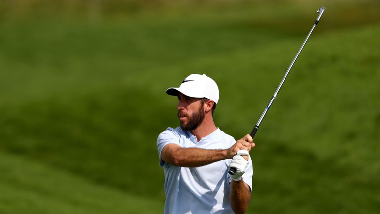 Romain Wattel of France plays his second shot on the 4th hole during Day Four of the KLM Open at The Dutch