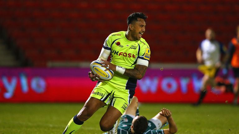 Denny Solomona crossed for two tries in seven first-half minutes