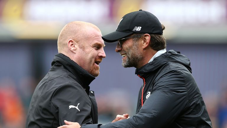 Sean Dyche (left) and Jurgen Klopp