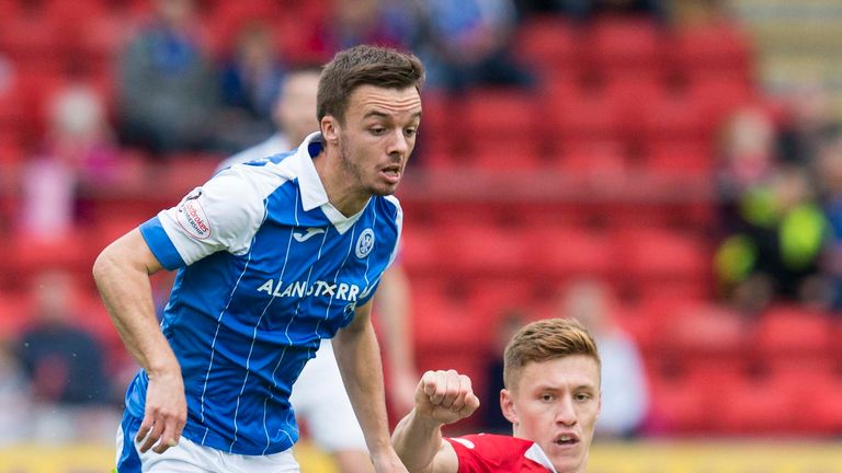 St Johnstone's Stefan Scougall has featured nine times for the club in all competitions this season.