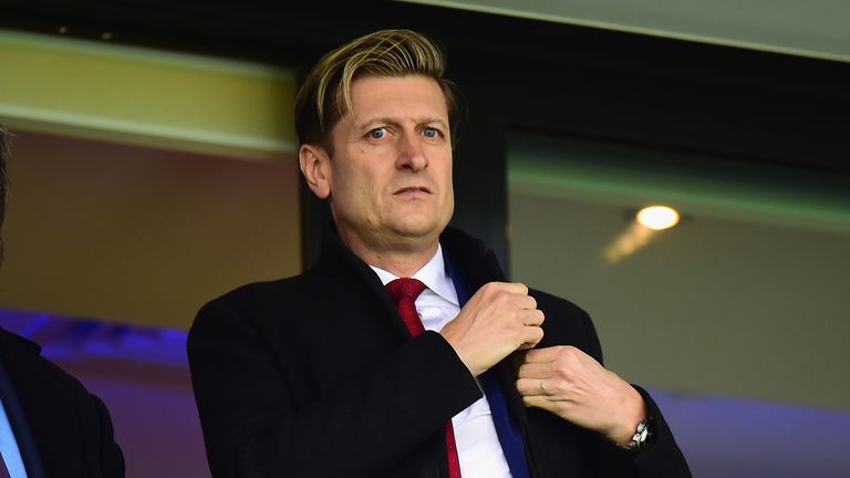 WEST BROMWICH, ENGLAND - MARCH 04:  Steve Parish, Chairman of Crystal Palace during the Premier League match between West Bromwich Albion and Crystal Palac