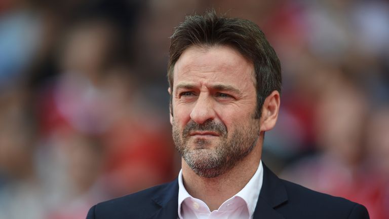 Leeds United manager Thomas Christiansen during the Sky Bet Championship match at the City Ground, Nottingham.