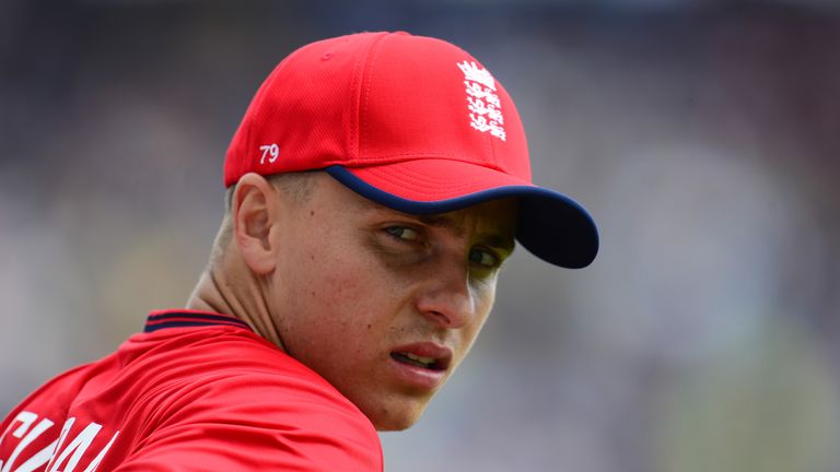 CARDIFF, WALES - JUNE 25: Tom Curran of England during the 3rd NatWest T20 International between England and South Africa at the SWALEC Stadium on June 25,