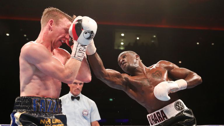 BATTLE ON THE MERSEY
ECHO ARENA,LIVERPOOL
PIC;LAWRENCE LUSTIG
WBA International Super-Lightweight Championship
TOM FARRELL v OHARA DAVIES