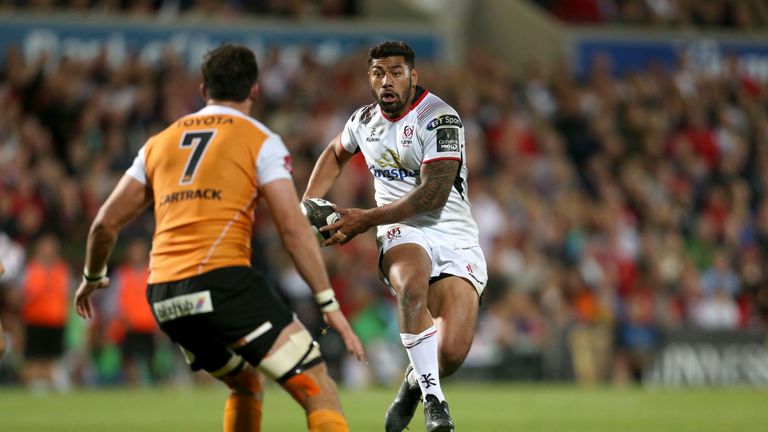 Charles Piutau on the attack for Ulster