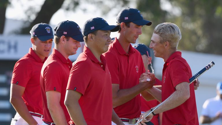 The United States will take a commanding lead into the final day of the Walker Cup over Great Britain & Ireland