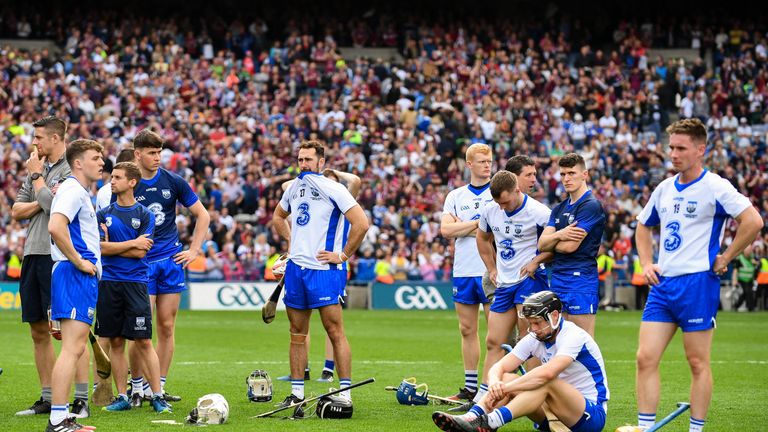 Waterford players dejected after the match