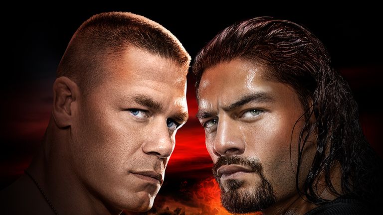 John Cena takes on Roman Reigns in a match that's sure to get the WWE fans booing.