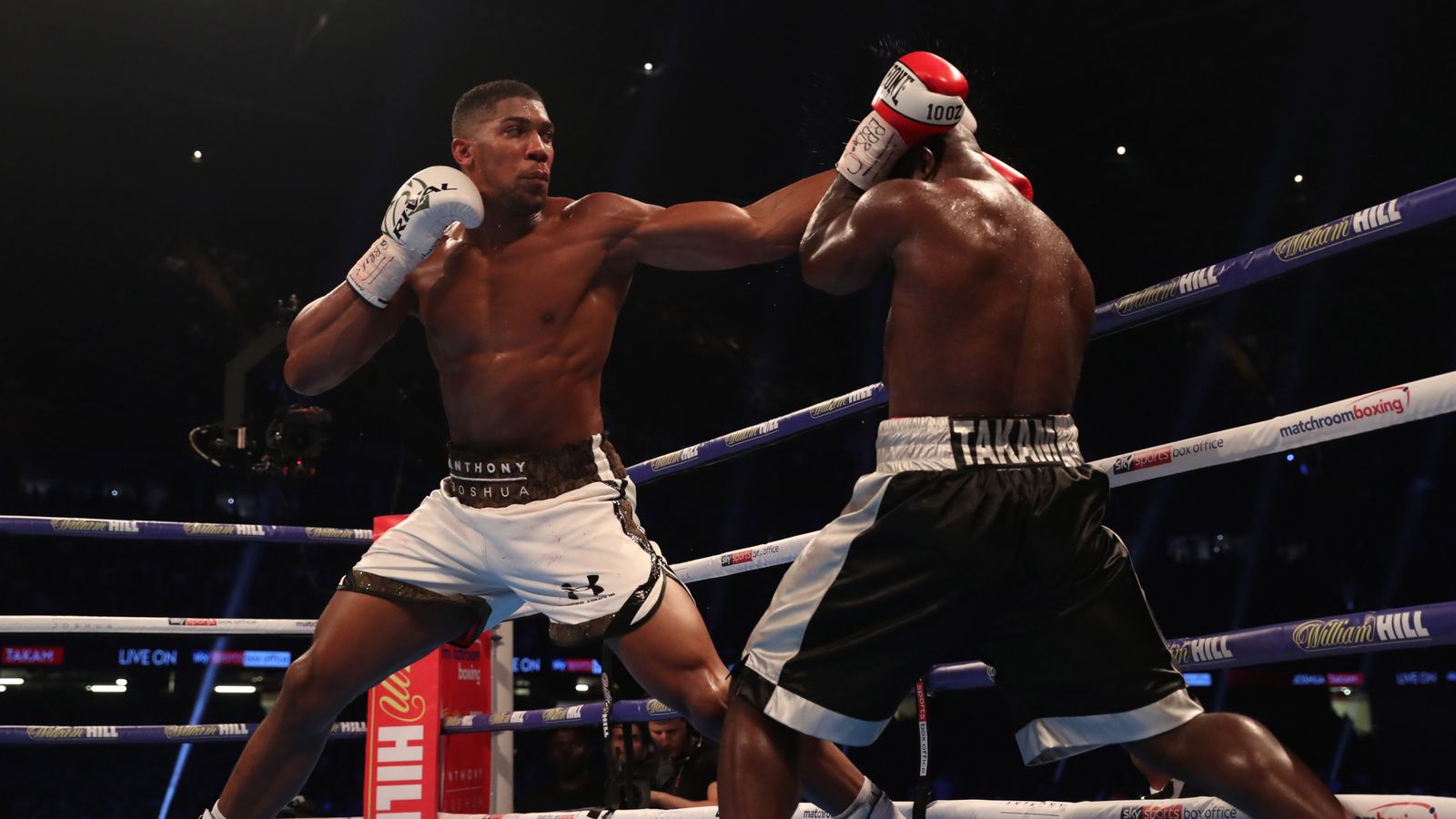 Joshua vs Takam: Anthony Joshua defends world titles with stoppage win ...