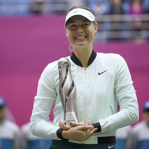 Sharapova claims Tianjin title