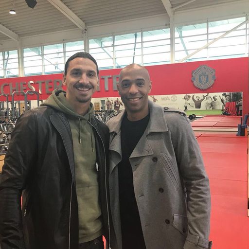 Zlatan talks to Thierry
