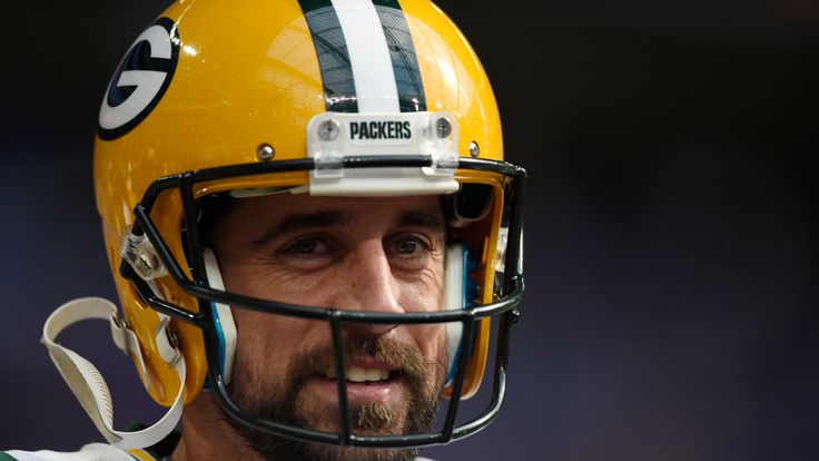 Aaron Rodgers #12 of the Green Bay Packers 