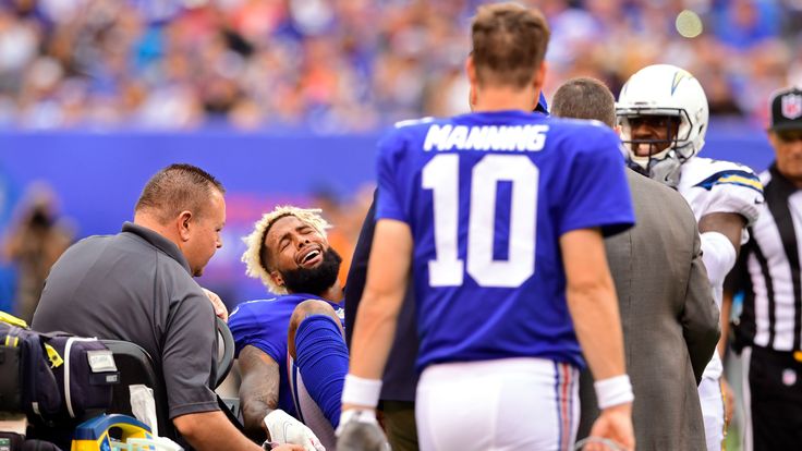 Odell Beckham suffered a serious ankle injury on Sunday