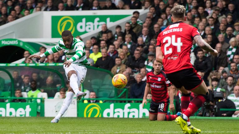 Olivier Ntcham scores the only goal as Celtic beat Dundee 1-0 in the Scottish Premiership