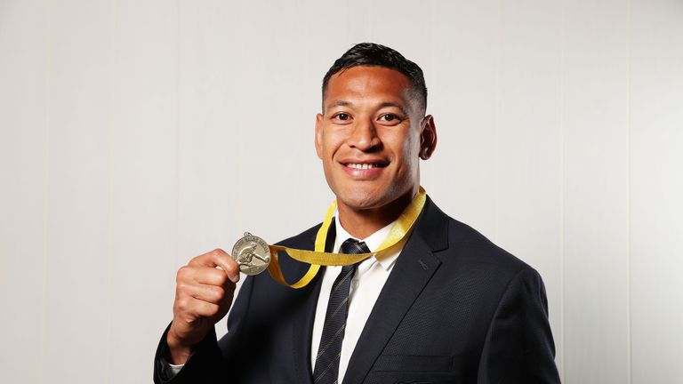 A third John Eales Medal for Israel Folau