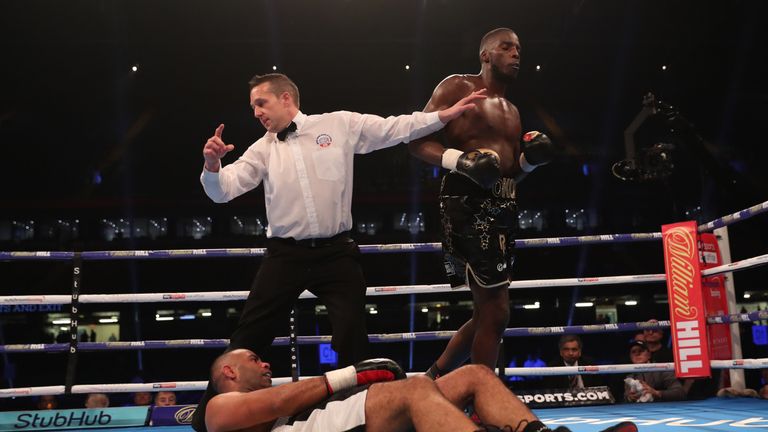 JOSHUA-TAKAM PROMOTION.PRINCIPALITY STADIUM,.CARDIFF.PIC;LAWRENCE LUSTIG.Cruiserweight Contest.Lawrence Okolie v Adam Williams