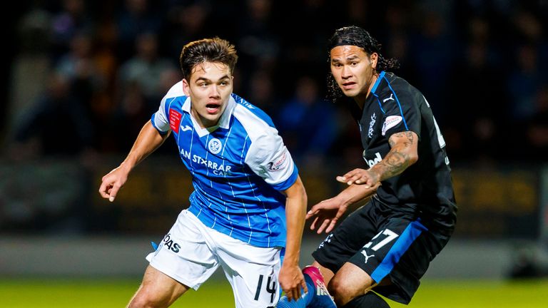 St Johnstone's Aaron Comrie has made four first team appearances this season, including the 3-0 defeat to Rangers.