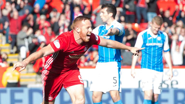 Adam Rooney was the star of the show in the Pittodrie sunshine