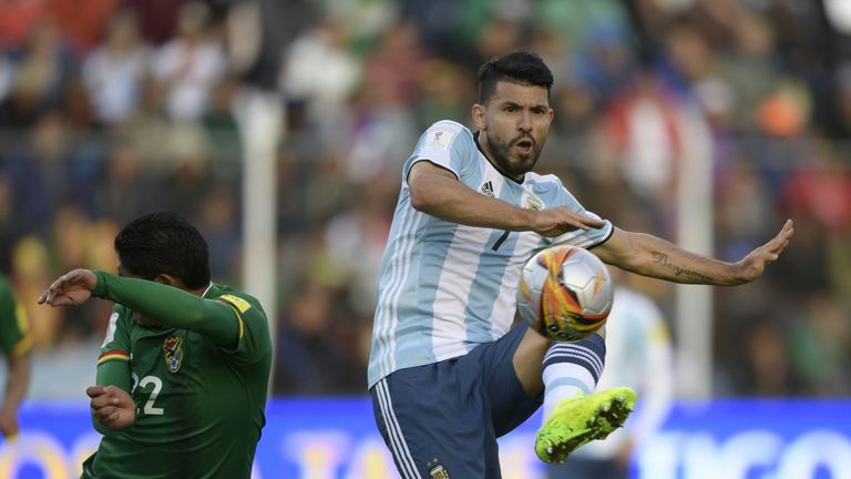 Sergio Aguero was injured in a car accident in Amsterdam last week