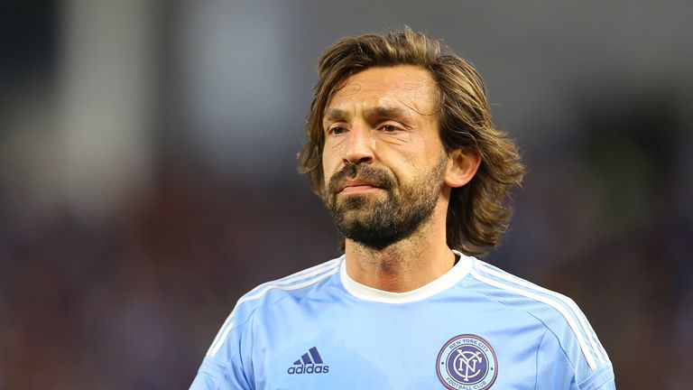 NEW YORK, NY - MARCH 13: Andrea Pirlo #21 of New York City FC looks on during the match against the Toronto FC at Yankee Stadium on March 13, 2016 in the B