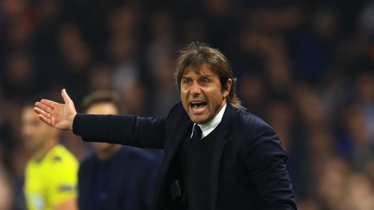 Chelsea manager Antonio Conte during the UEFA Champions League, Group C match at Stamford Bridge, London.