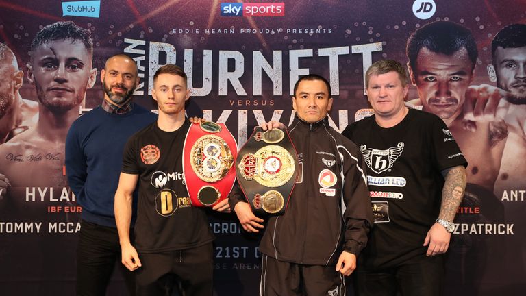 BURNETT V ZHAKIYANOV PROMOTION.PRESS CONFERENCE.BELFAST RIVERFRONT,.BELFAST.PIC;LAWRENCE LUSTIG.