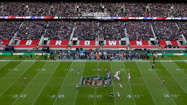 A general view during the International Series NFL match at Twickenham, London.