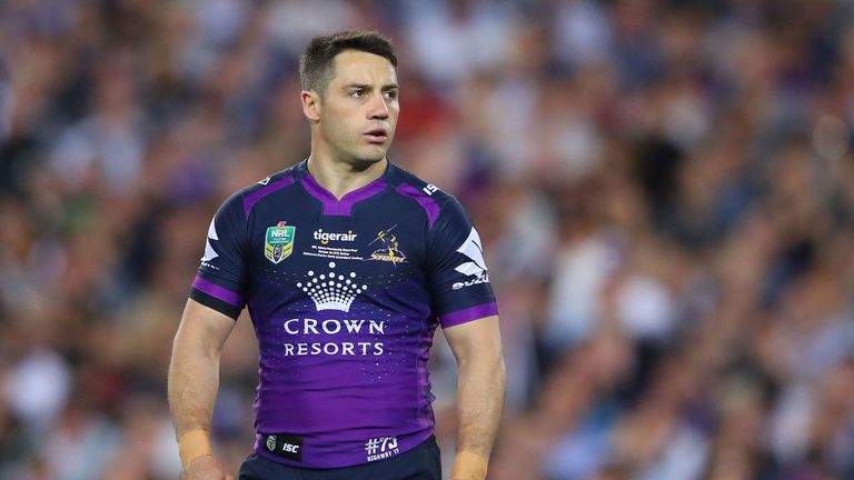 SYDNEY, AUSTRALIA - OCTOBER 01:  Cooper Cronk of Melbourne Storm in 2017 NRL Grand Final win over North Queensland Cowboys.