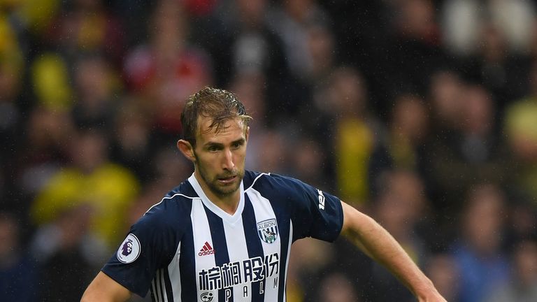 WBA player Craig Dawson in action during the Premier League match between West Bromwich Albion and Watford