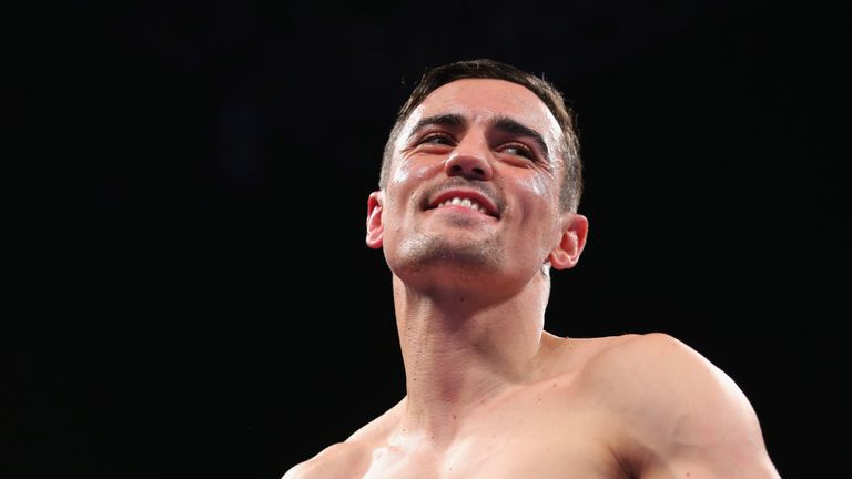 MANCHESTER, ENGLAND - OCTOBER 07:  Anthony Crolla looks on prior to his Lightweight contest against Ricky Burns at Manchester Arena on October 7, 2017 in M