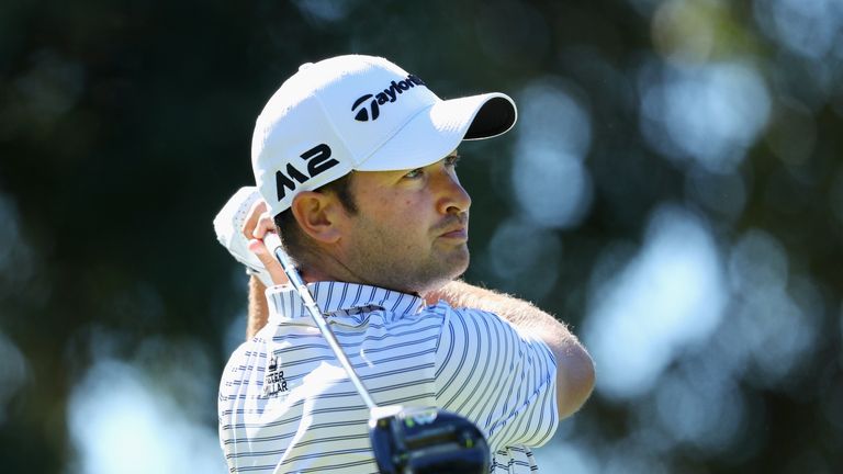 CADIZ, SPAIN - OCTOBER 21:  Daniel Brooks of England tees off on the 2nd hole during day three of the Andalucia Valderrama Masters at Real Club Valderrama 