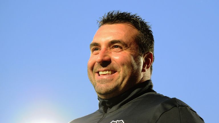 CHELTENHAM, UNITED KINGDOM - OCTOBER 04: David Unsworth, Manager of Everton during the EFL Checkatrade Trophy match between Cheltenham Town and Everton at 