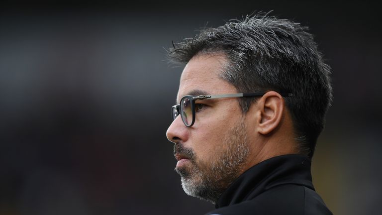 SWANSEA, WALES - OCTOBER 14:  David Wagner, Manager of Huddersfield Town looks on during the Premier League match between Swansea City and Huddersfield Tow