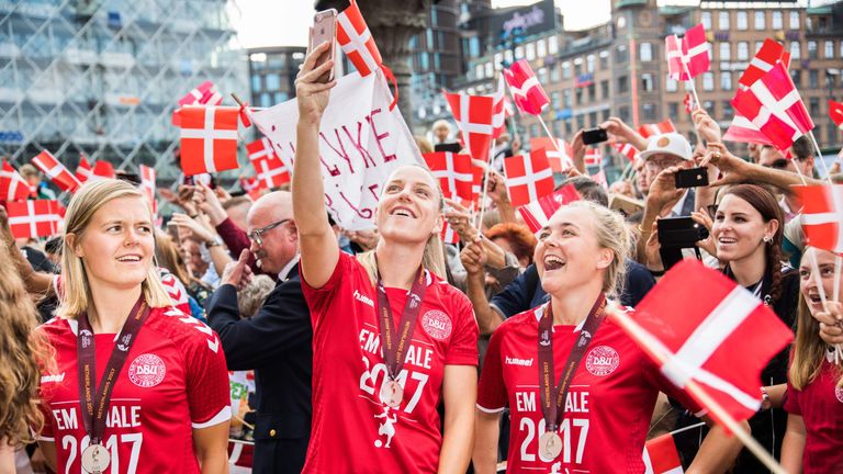 Denmark won the silver medal at the UEFA women's European Championships earlier this year