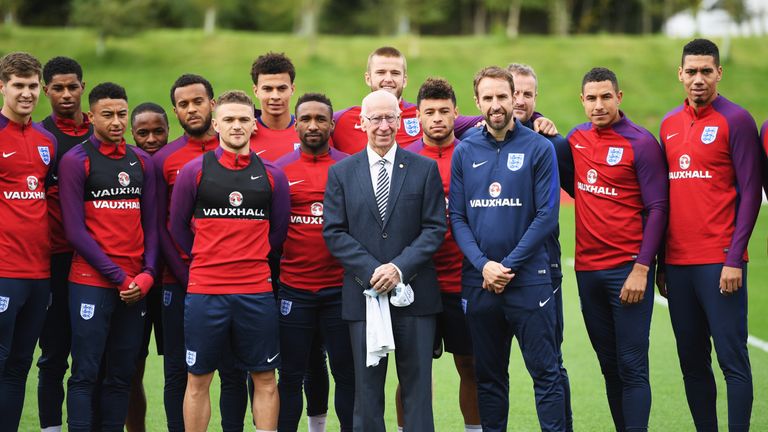 The FA have renamed England's training pitch at St George's Park after Sir Bobby Charlton