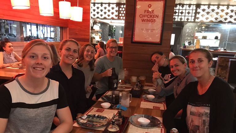 England Women during 2017 Ashes tour