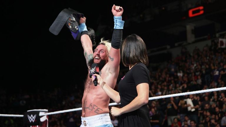 Enzo Amore came out on top in the only title match of the night