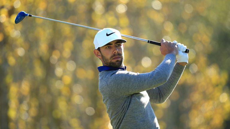 GIRONA, SPAIN - NOVEMBER 15:  Erik van Rooyen of South Africa in action during the fourth round of the European Tour qualifying school final stage at PGA C