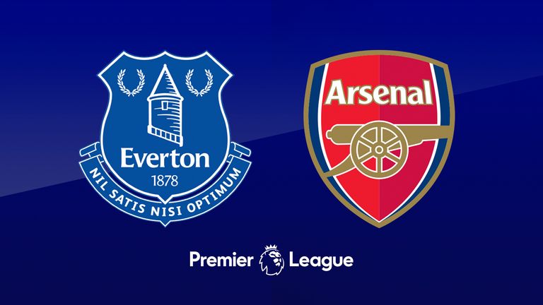 Everton v Arsenal badge graphic