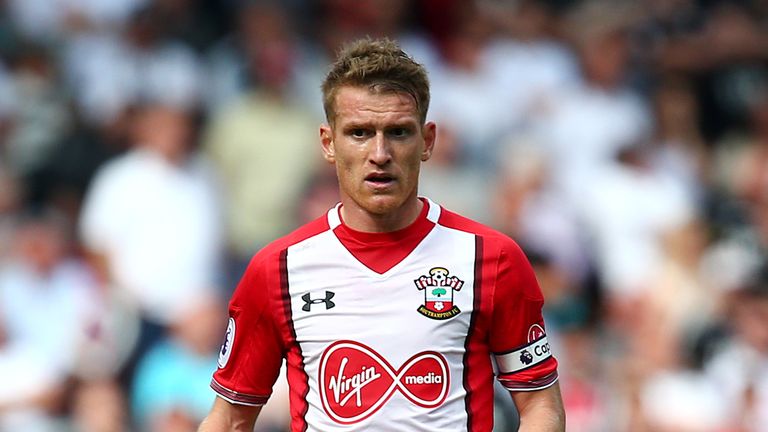 Southampton's Steven Davis during the Premier League match between Southampton and Swansea City at St Mary's Stadium