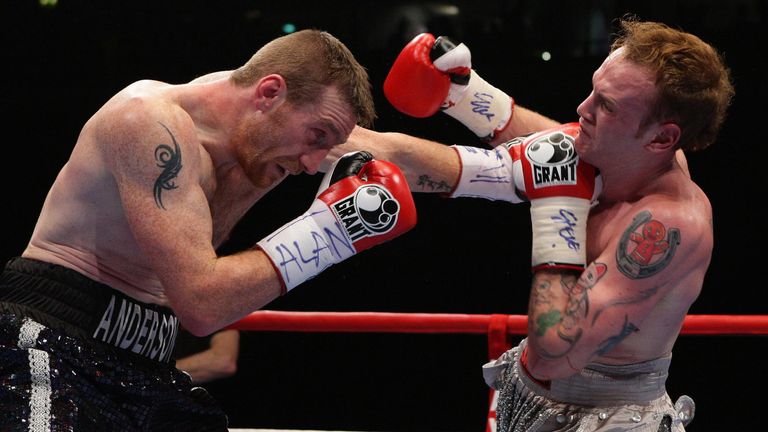 George Groves (right) in action with Kenny Anderson during the Commonwealth Super Middleweight Title fight at the MEN Arena, Manchester.