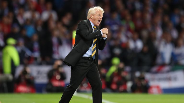 Strachan endured some nervy moments against Slovakia at Hampden Park