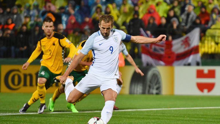Harry Kane put England ahead from the penalty spot