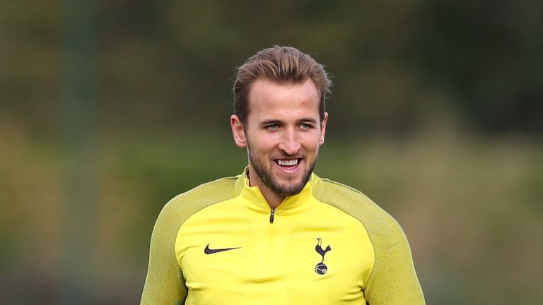 Harry Kane during returns to training at Tottenham Hotspur's Enfield Training Centre