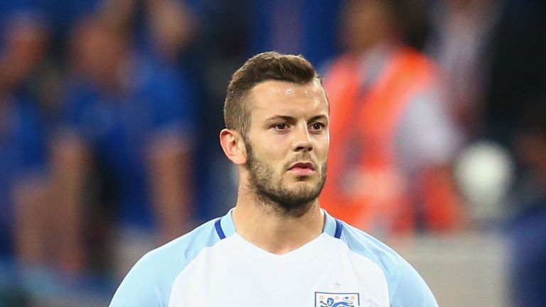 NICE, FRANCE - JUNE 27:  Jack Wilshire of England reacts during the UEFA EURO 2016 round of 16 match between England and Iceland at Allianz Riviera Stadium