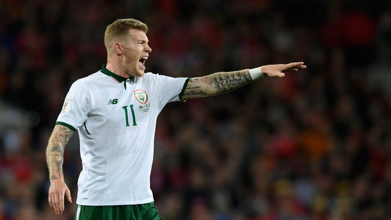 Republic of Ireland player James McClean