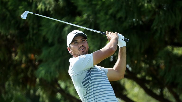 ATLANTA, GA - SEPTEMBER 23:  Jason Day of Australia plays his shot from the 11th tee during the third round of the TOUR Championship at East Lake Golf Club
