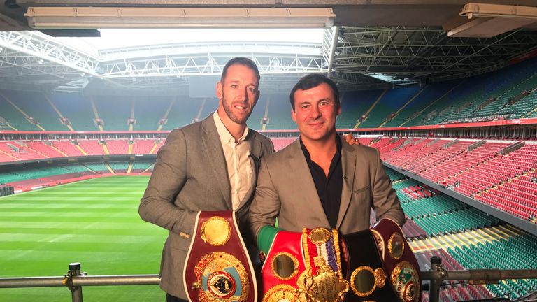 Joe Calzaghe and Enzo Macarinelli are on AJ v Takam: Welsk Dragons